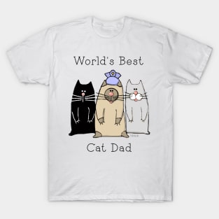 World's Best Cat Dad T-Shirt
